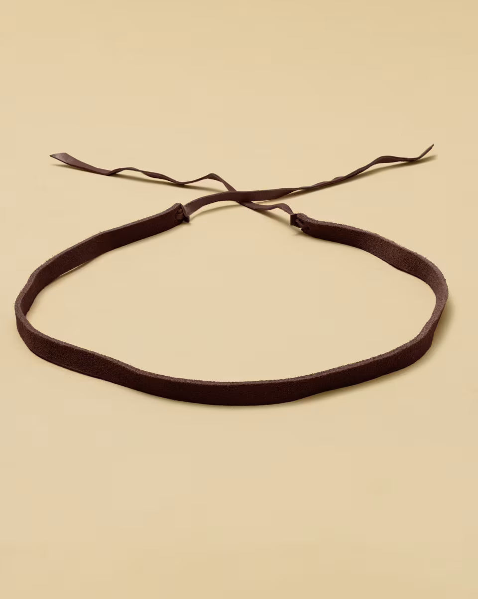 Suede Tie Hat Band