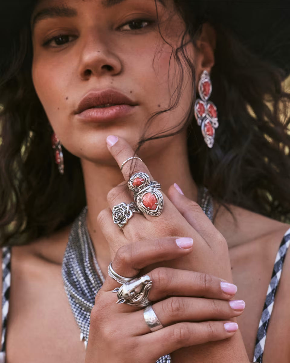 Beau Cocktail Ring in Vintage Silver