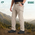 Men's 9-Pocket Straight Fit Tactical Waterproof Pants
