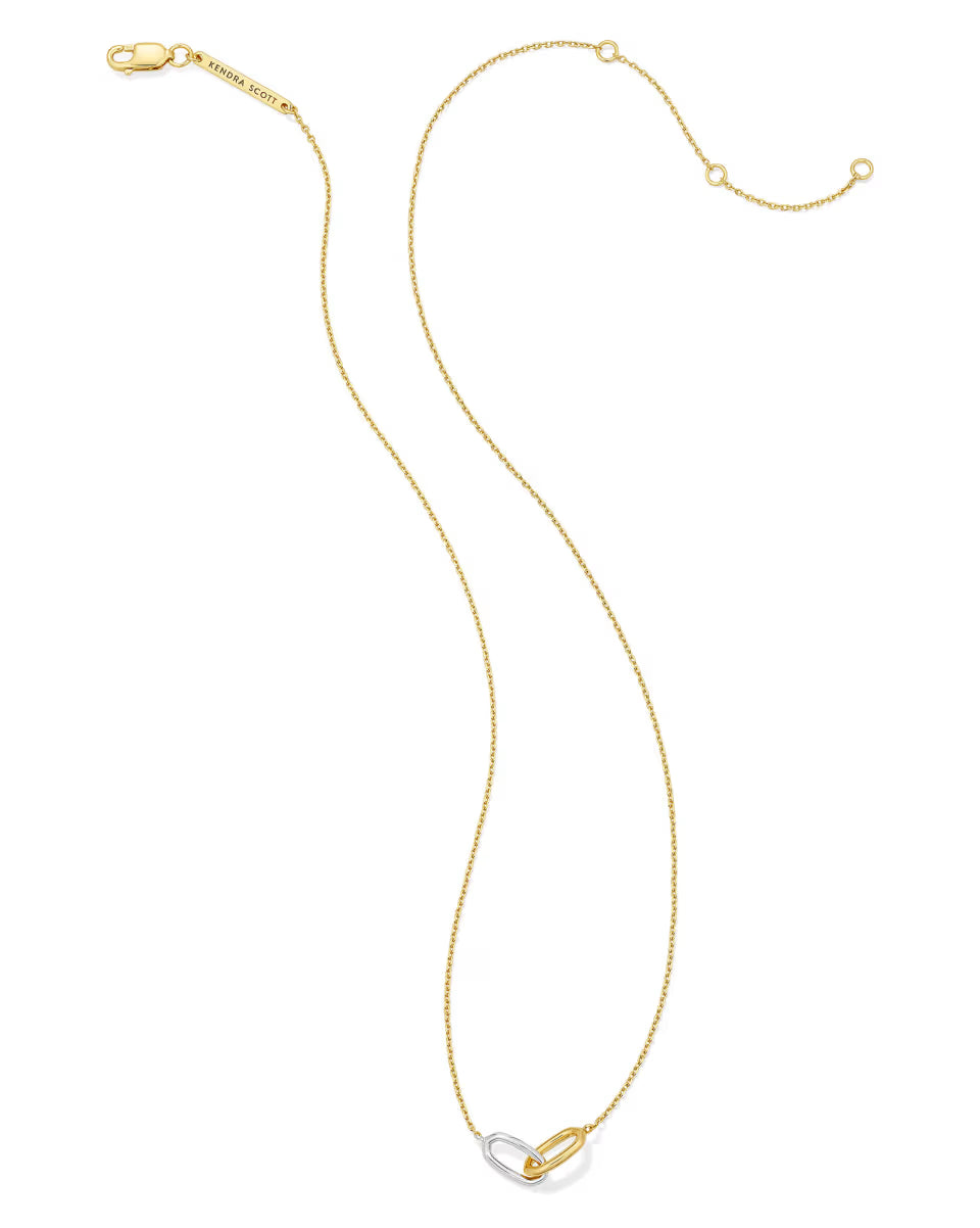 Danielle Sterling Silver Interlocking Pendant Necklace