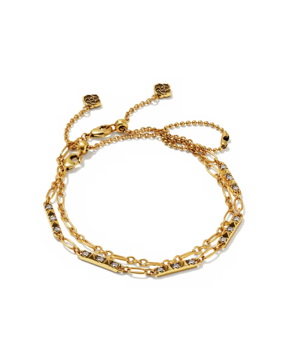 Fate Gold Set of 2 Delicate Chain Bracelets