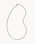 Beck 24 Thin Round Box Chain Necklace in 18k Gold Vermeil