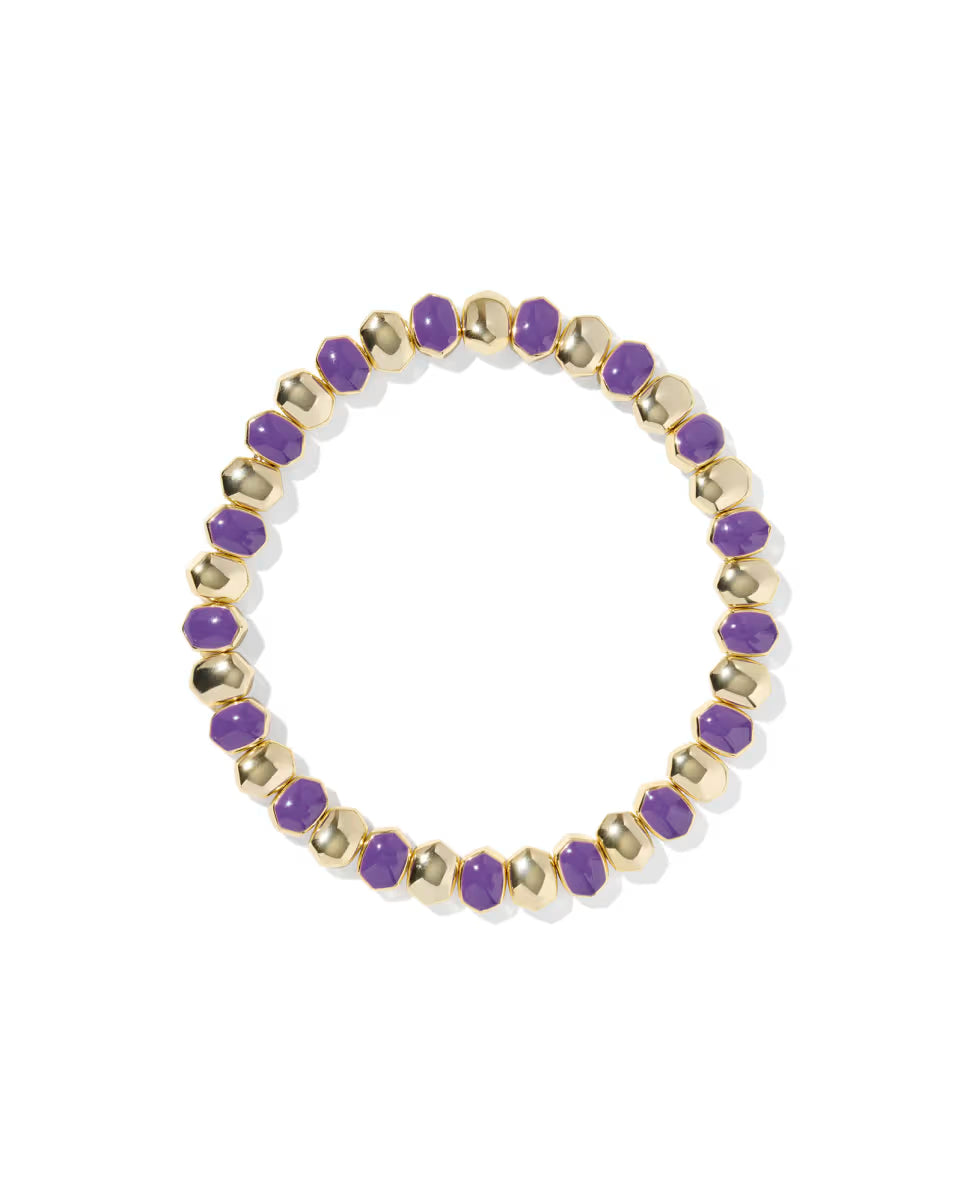 Daphne Enamel Gold Stretch Bracelet