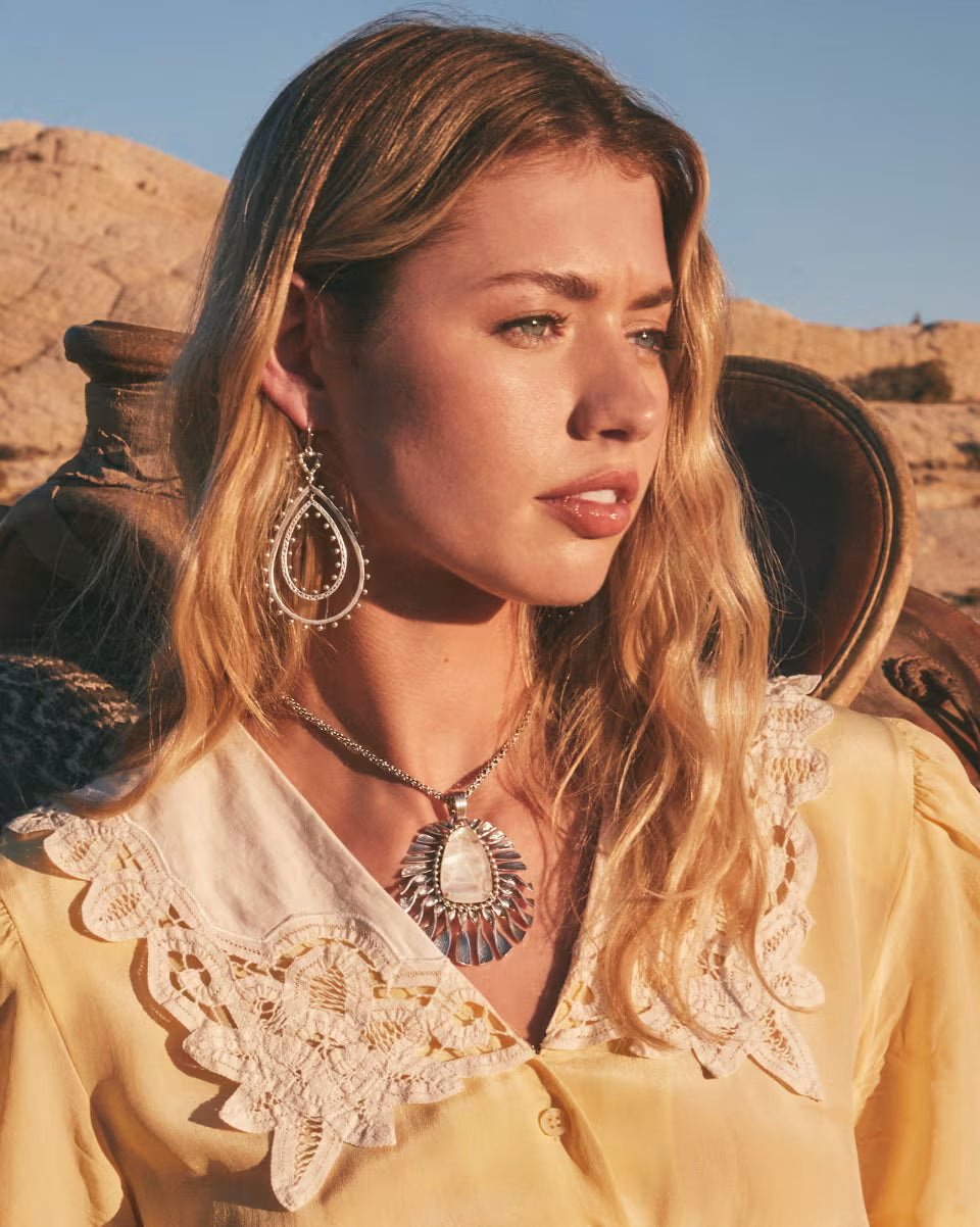 Rumer Earring in Vintage Silver