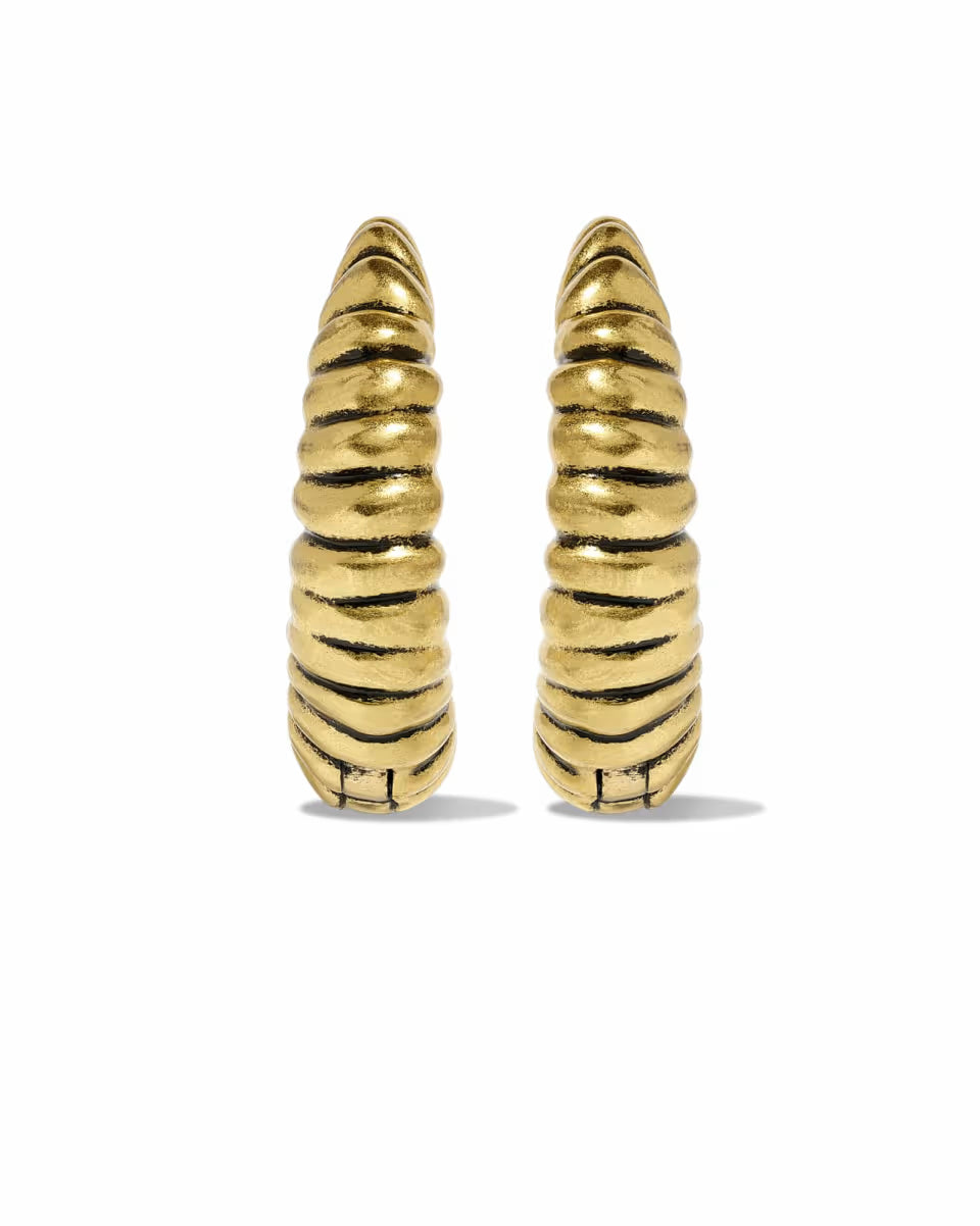 Sandy Gold Hoop Earrings