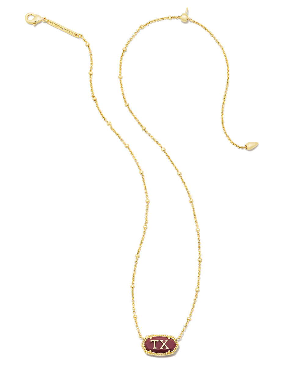Elisa Gold Texas Necklace in Ivory Mother-of-Pearl