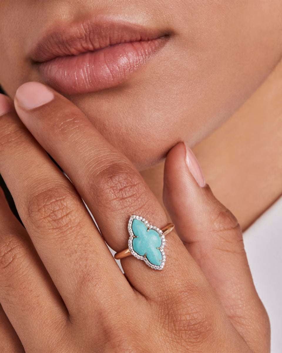 Abbie 14k White Gold Cocktail Ring