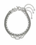 Sandy Gold Multi Strand Chain Necklace
