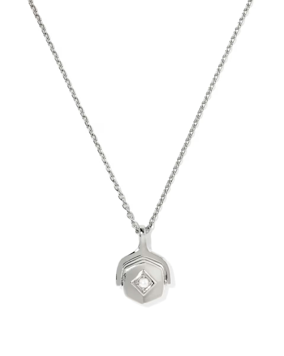Reversible Davie Sterling Silver Short Pendant Necklace
