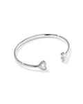 Framed Ari Heart Silver Cuff Bracelet