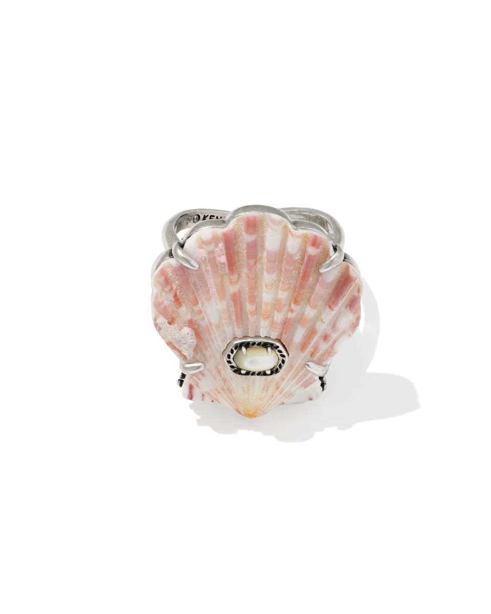 Lucia Shell Gold Cocktail Ring