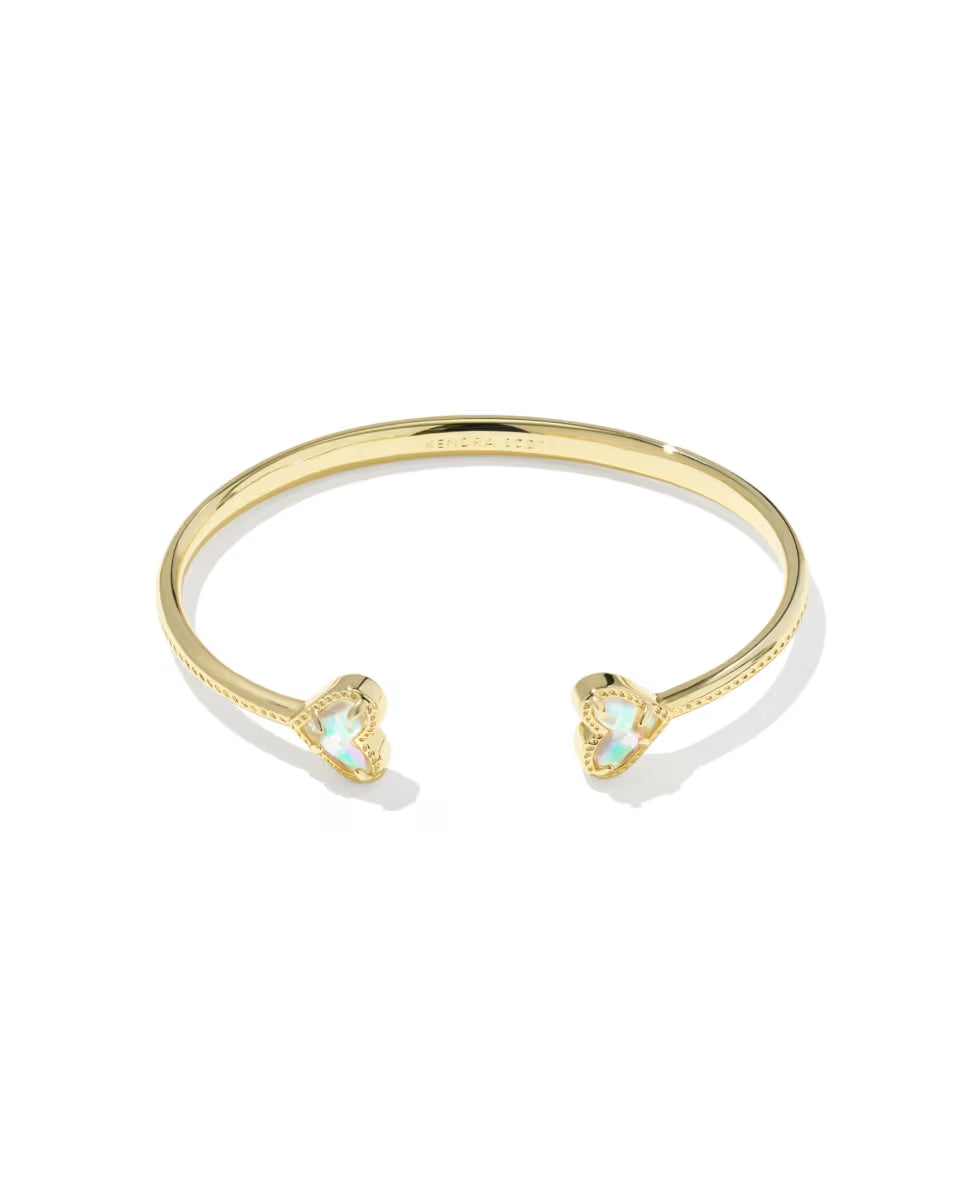 Framed Ari Heart Gold Cuff Bracelet