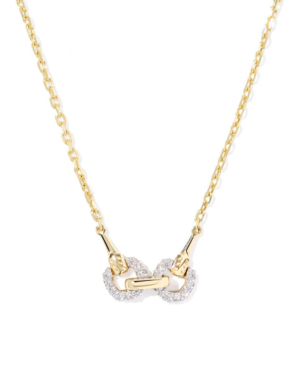 Beau 14k White Gold Short Pendant Necklace
