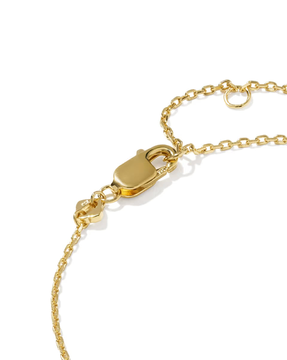 Letter K 18k Gold Vermeil Initial Bracelet