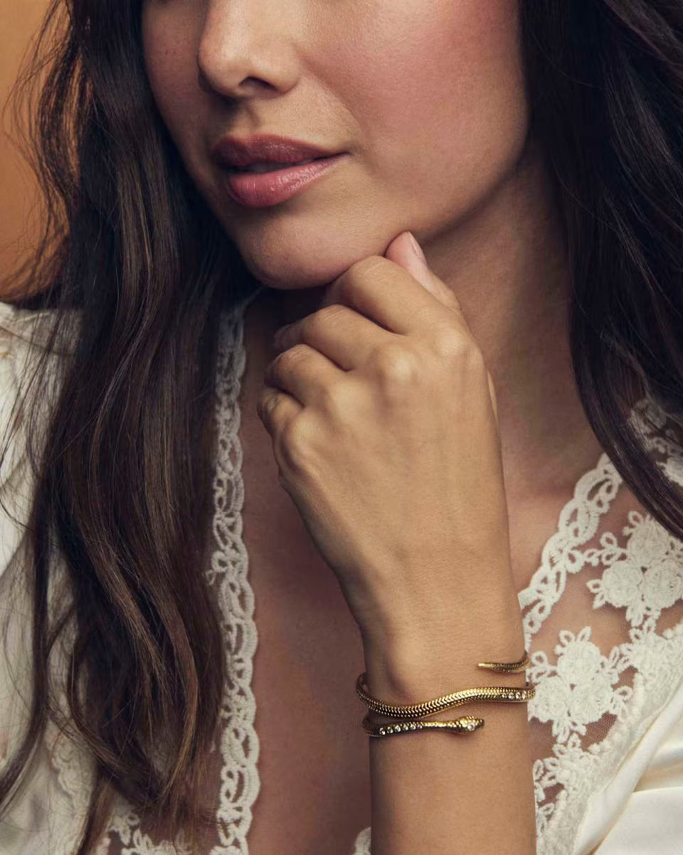 Phoenix Cuff Bracelet in Vintage Gold
