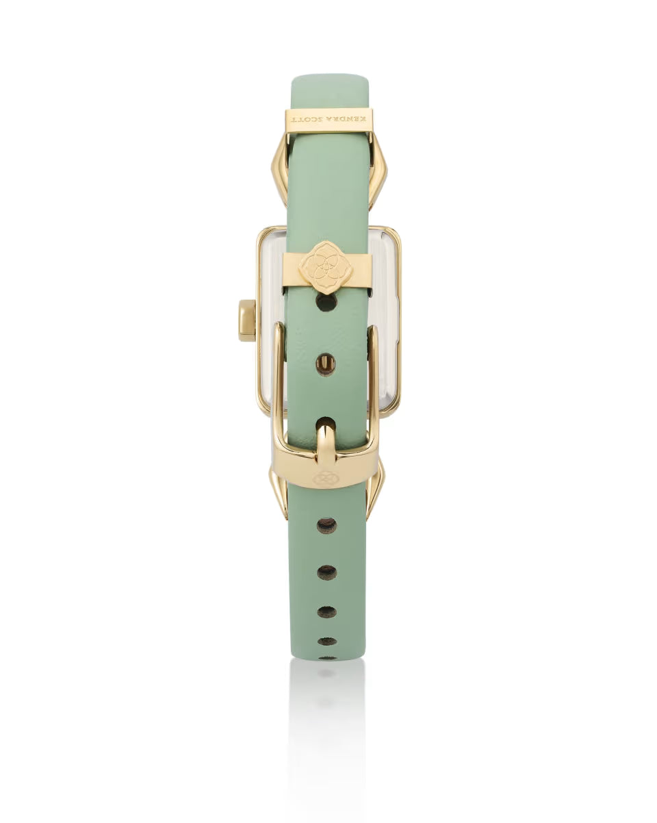 Adela Gold Leather Watch