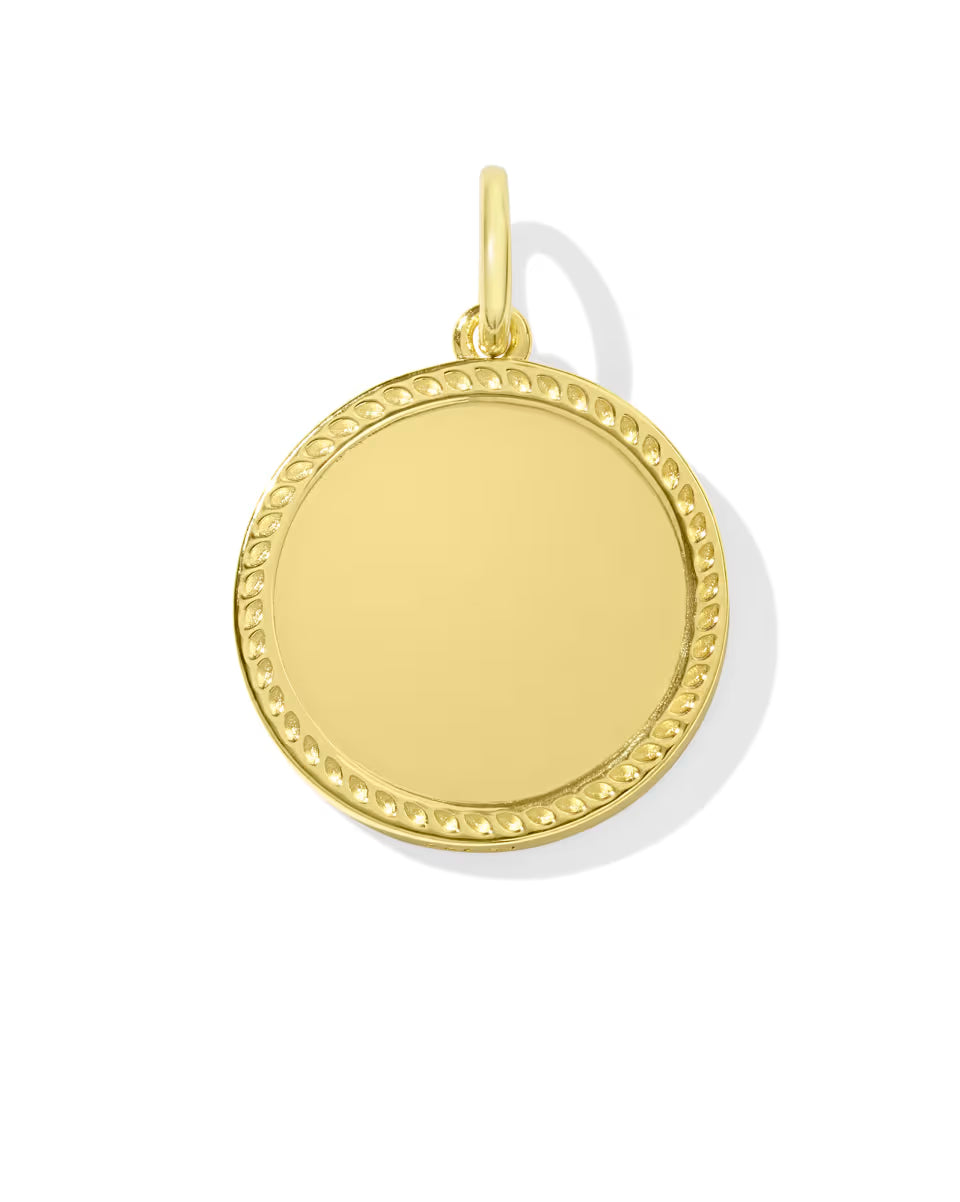 Texas Coin Charm in 18k Gold Vermeil