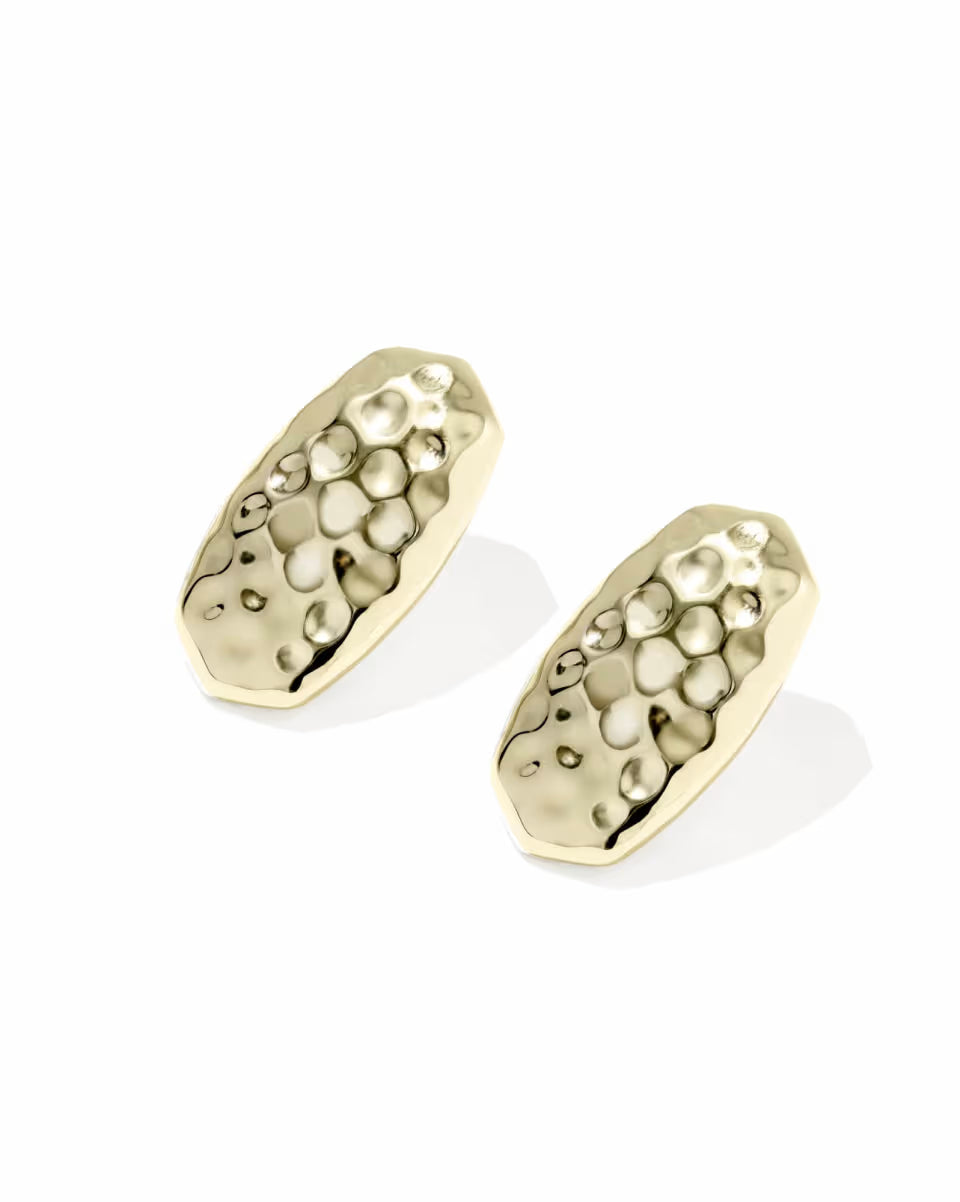 Oakland Gold Statement Stud Earrings