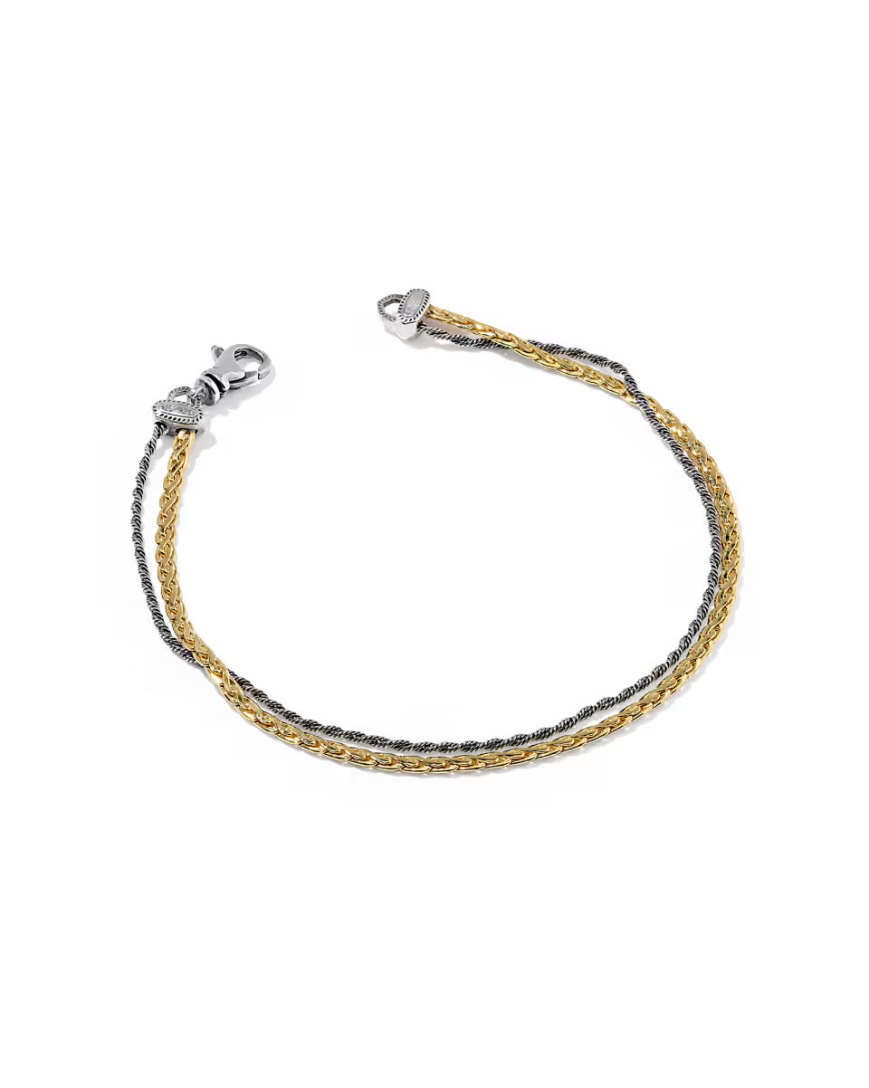 Adia Mixed Metal Link and Chain Bracelet