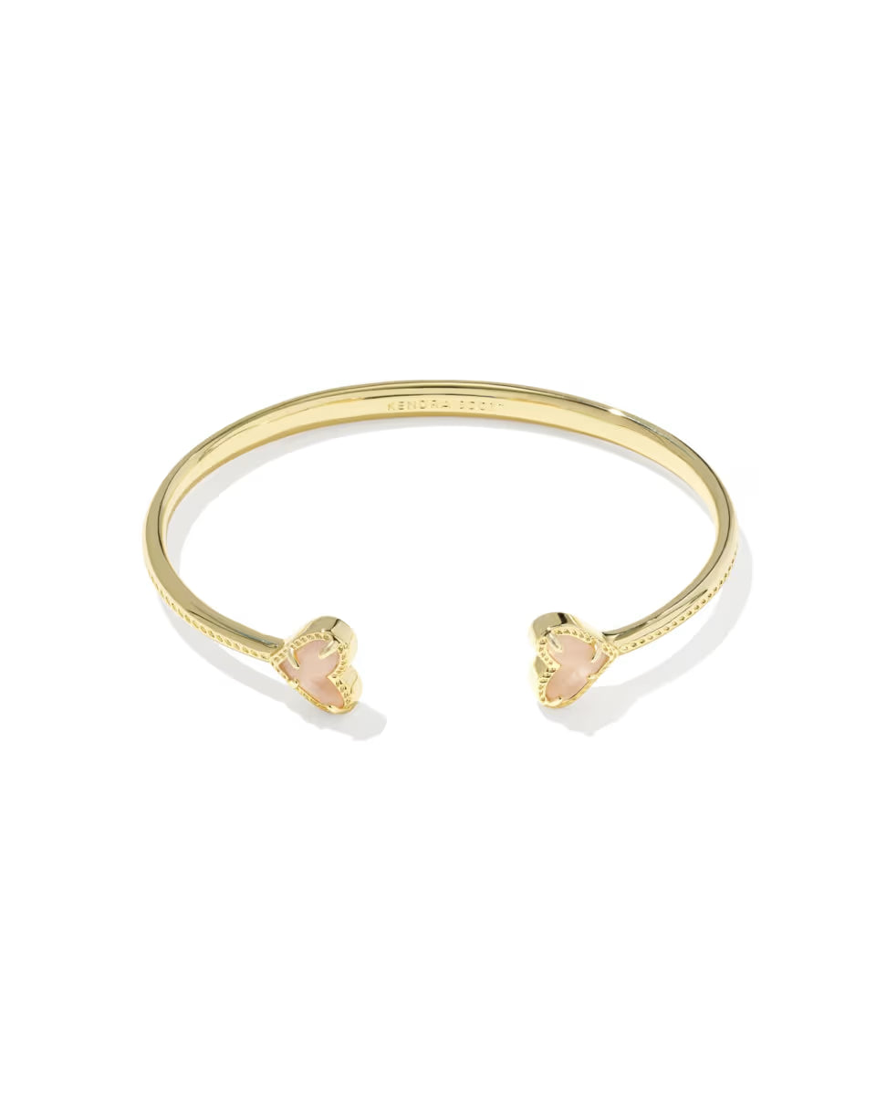 Framed Ari Heart Gold Cuff Bracelet