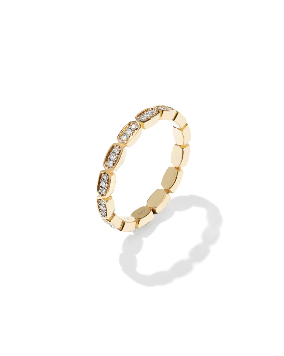 0.25 ct Marisa 14k Yellow Gold Stackable Band Ring
