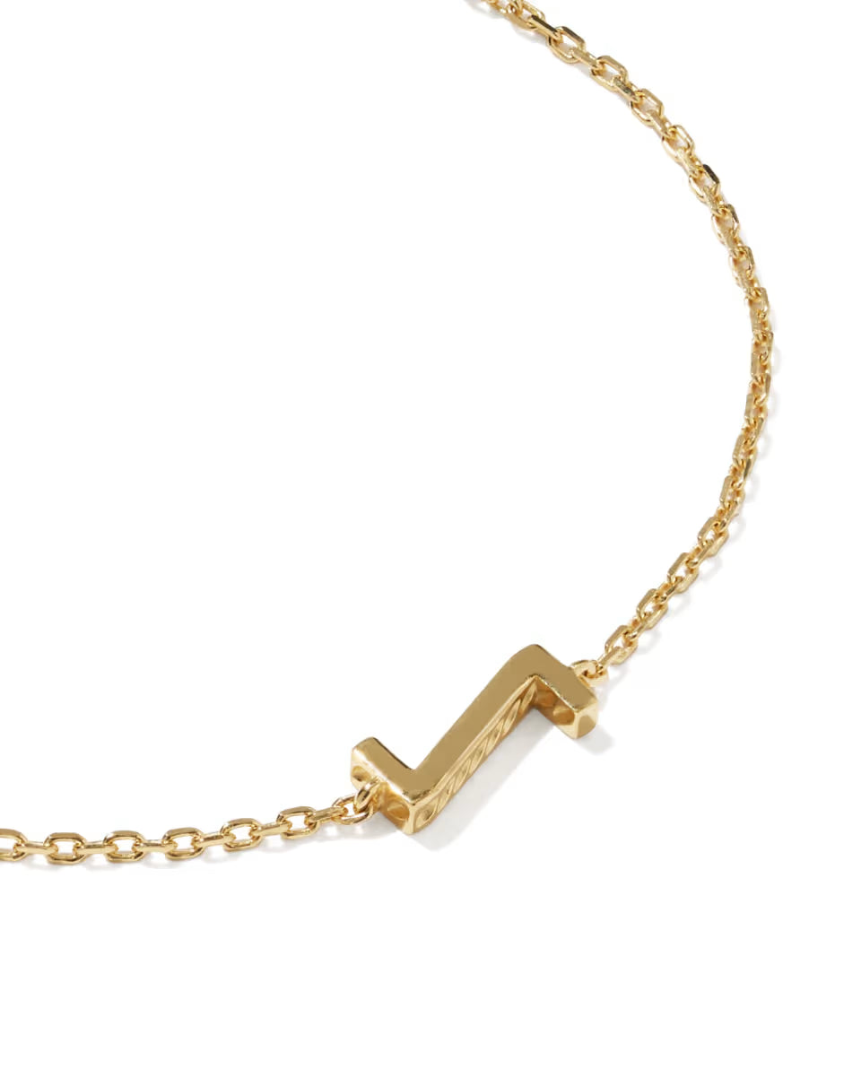 Letter K 18k Gold Vermeil Initial Bracelet