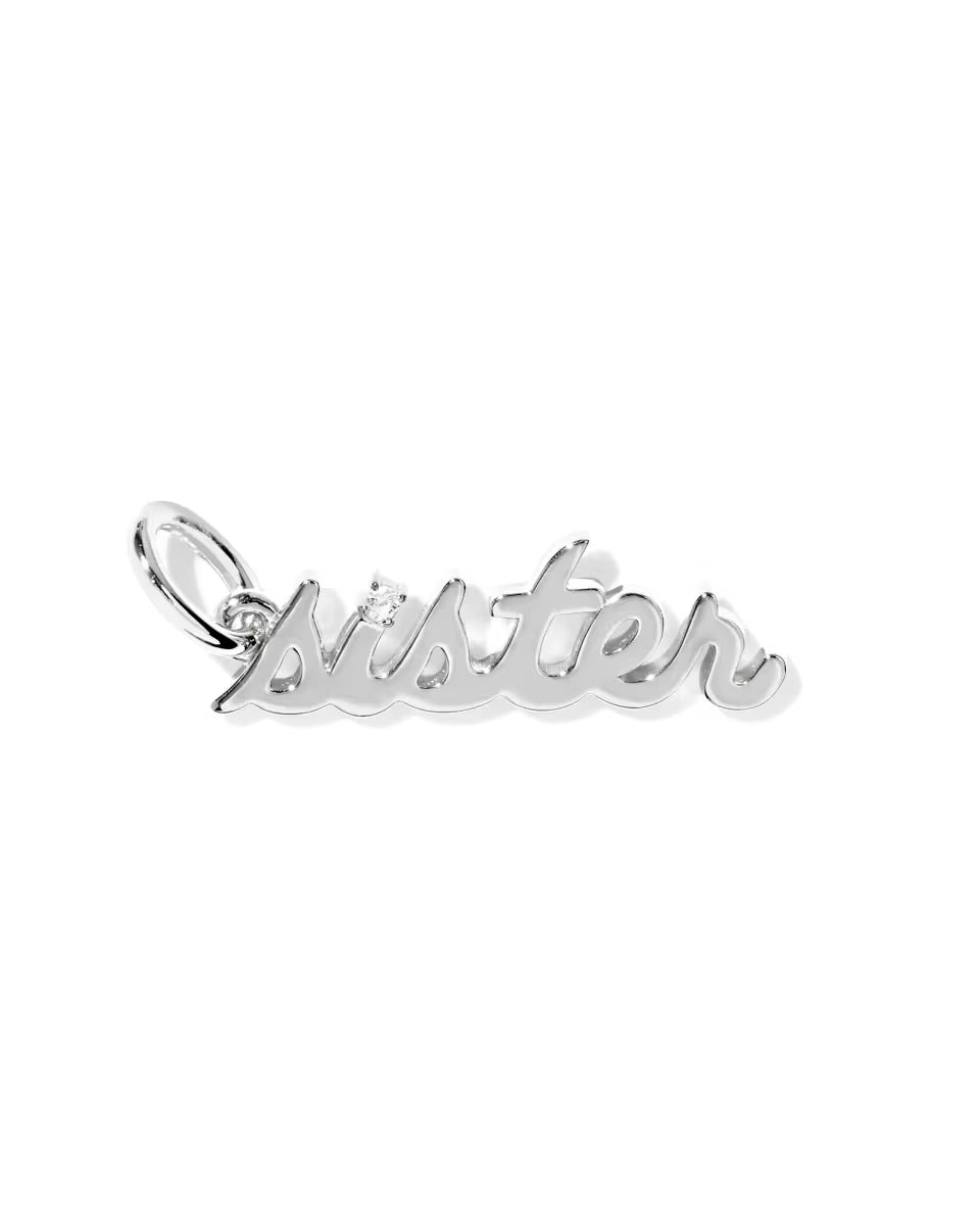 Sister Sterling Silver Charm