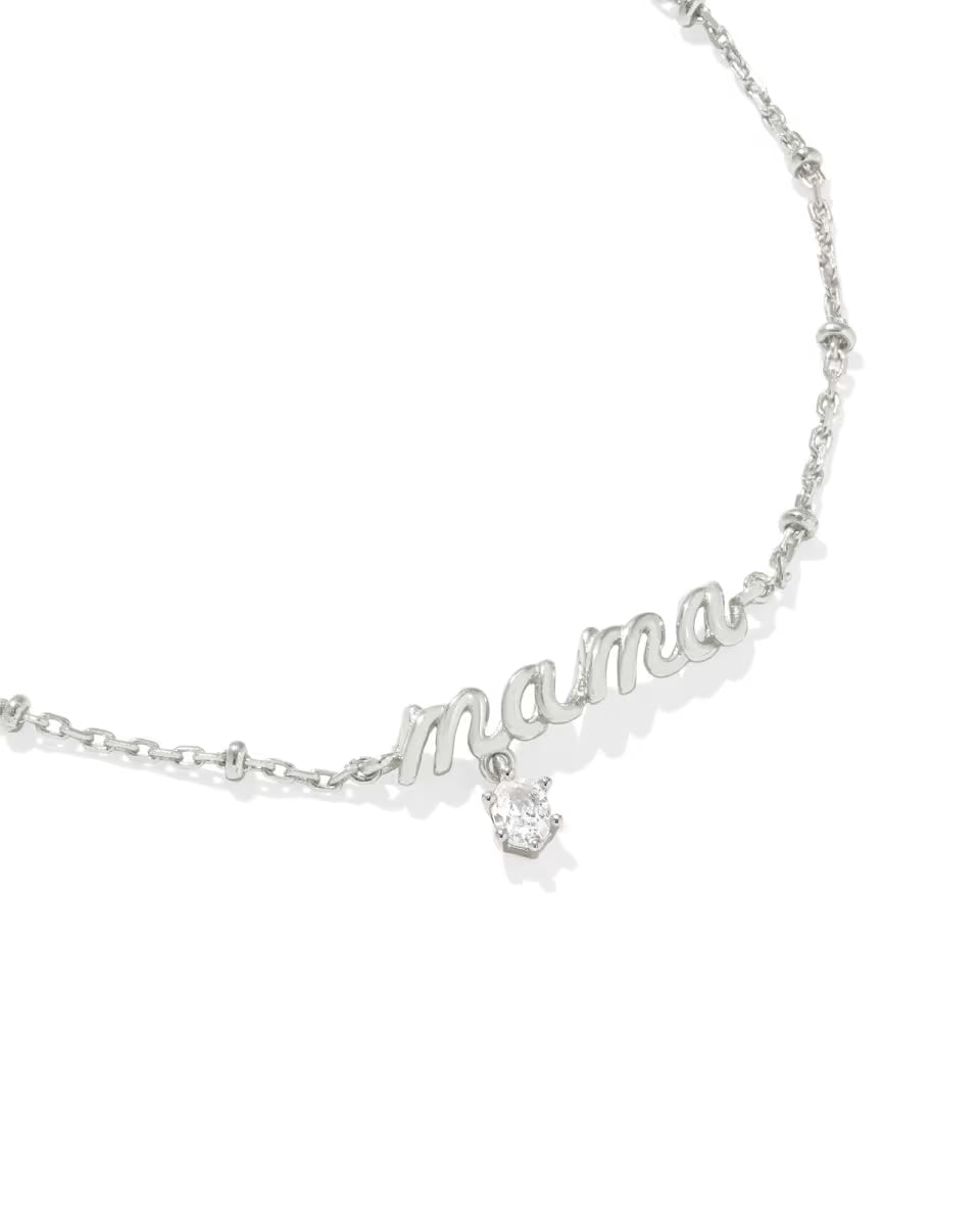 Mama Gold Crystal Delicate Chain Bracelet