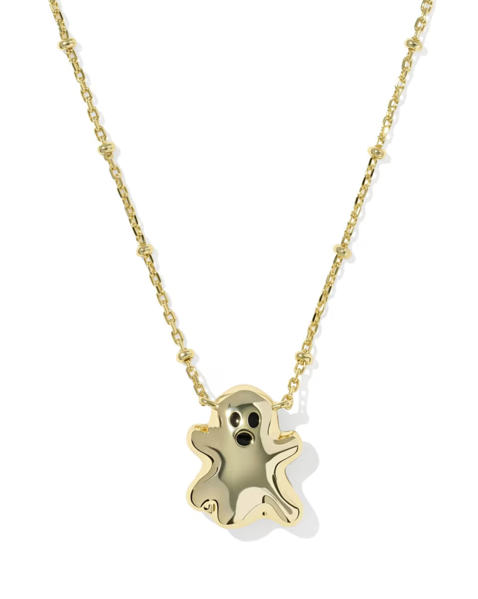 Ghost Gold Short Pendant Necklace