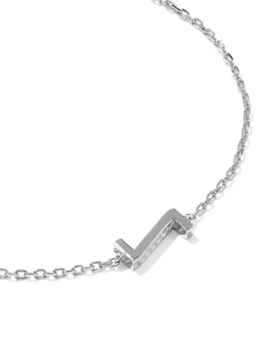 Letter C Sterling Silver Initial Bracelet