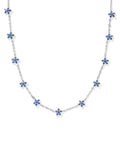 Sierra Silver Star Crystal Strand Necklace