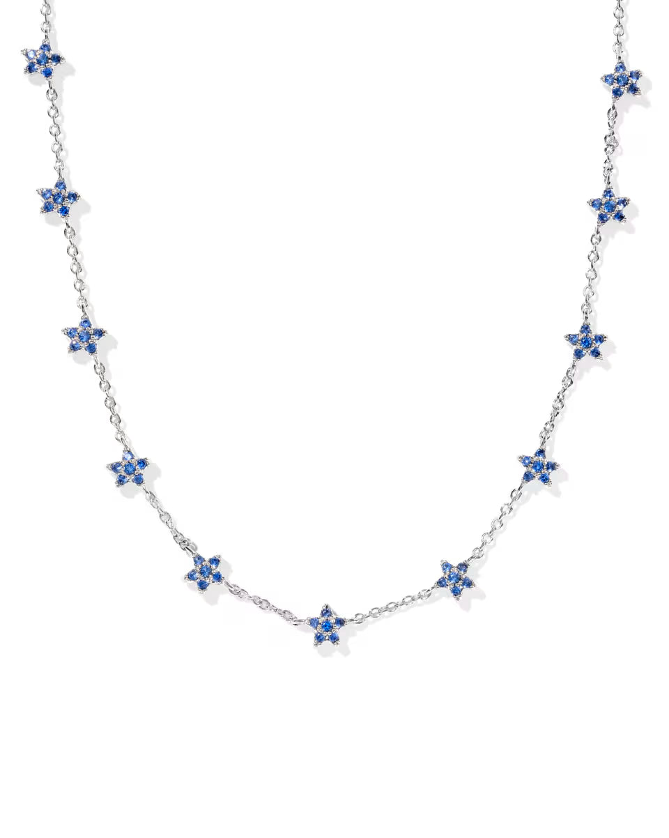 Sierra Silver Star Crystal Strand Necklace