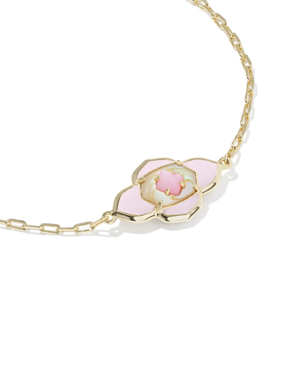 Abbie Medallion Gold Delicate Chain Bracelet