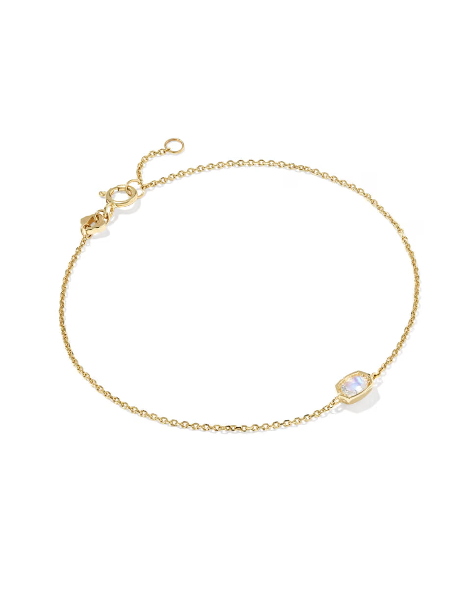 Marisa 14k Yellow Gold May Oval Solitaire Bracelet