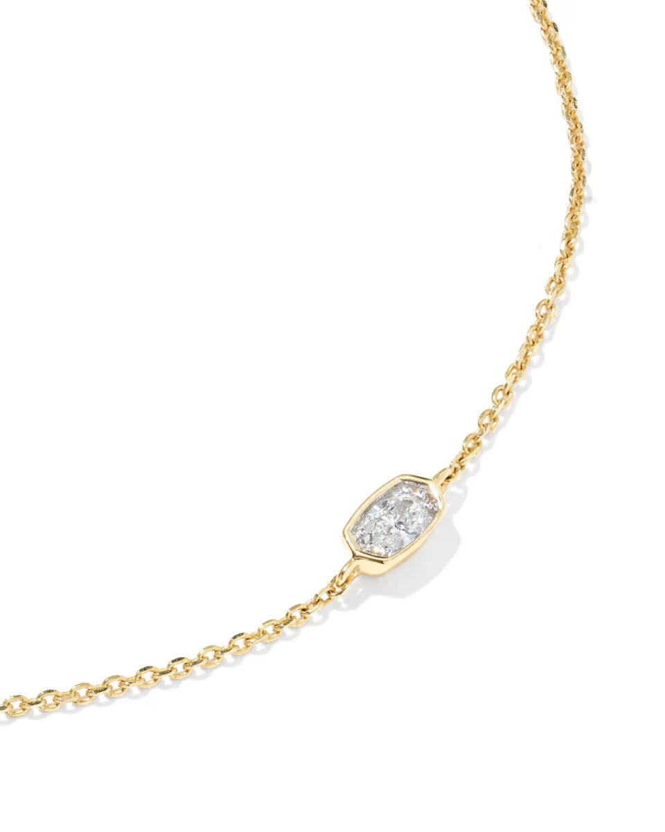 Marisa 14k Yellow Gold May Oval Solitaire Bracelet