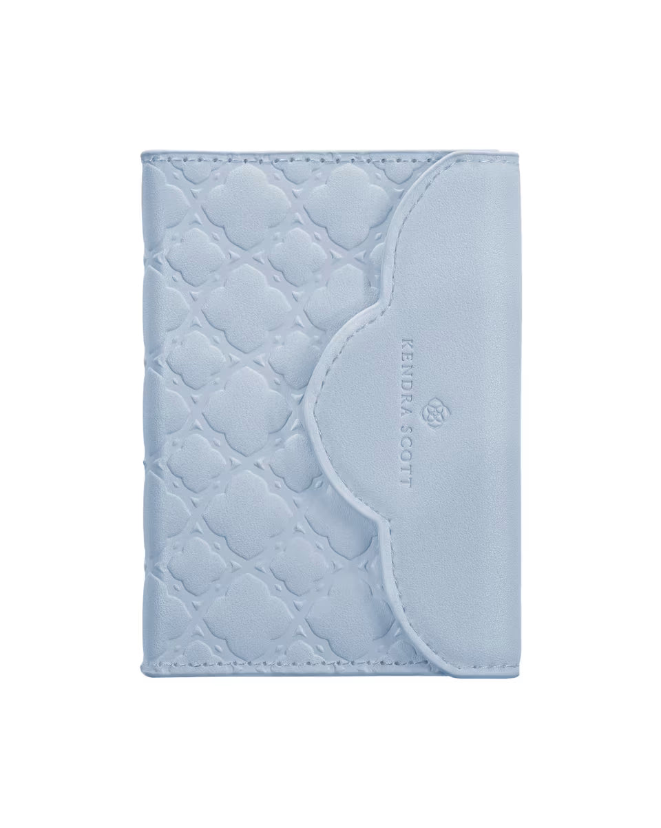 Magnetic Blue Trifold Wallet
