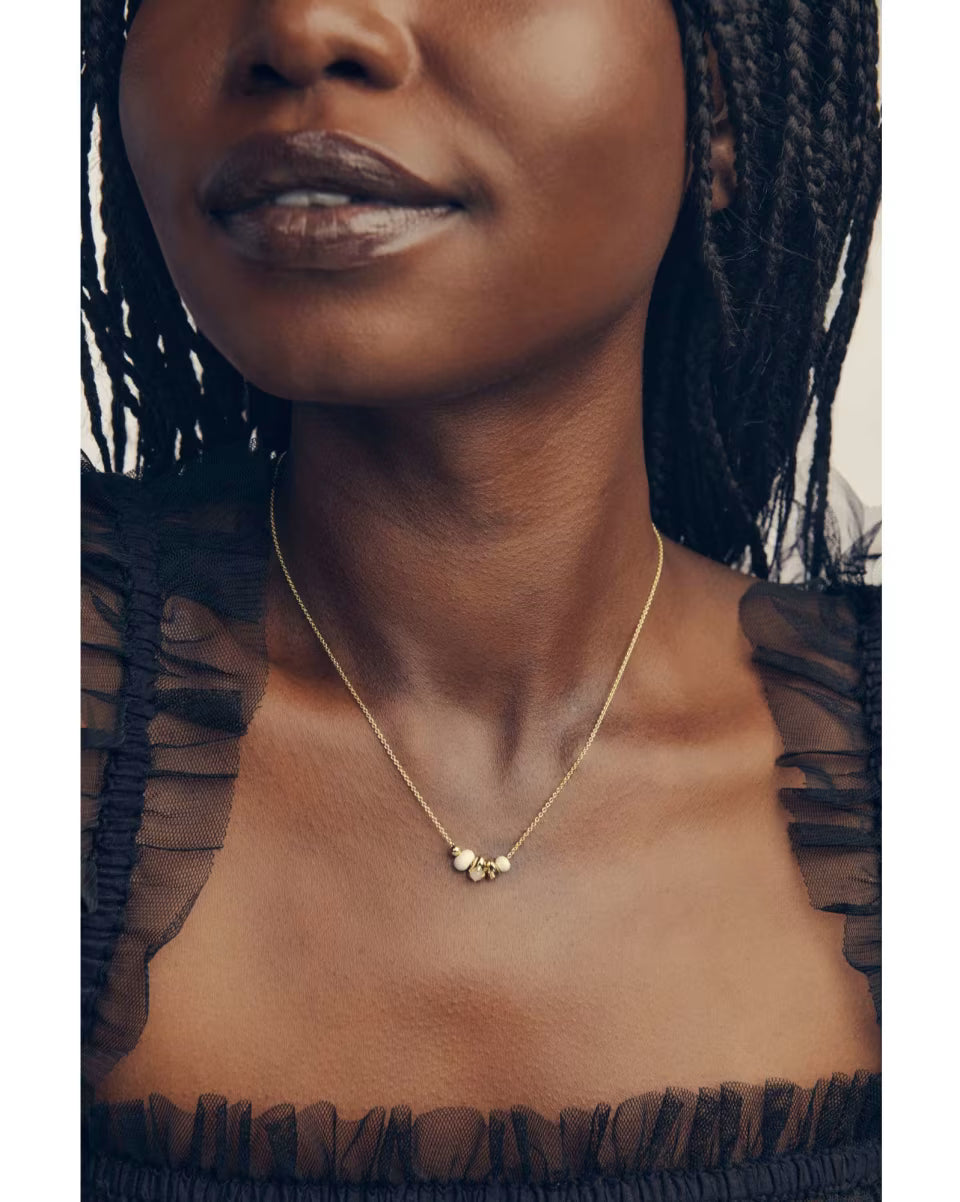 Deliah Gold Short Pendant Necklace