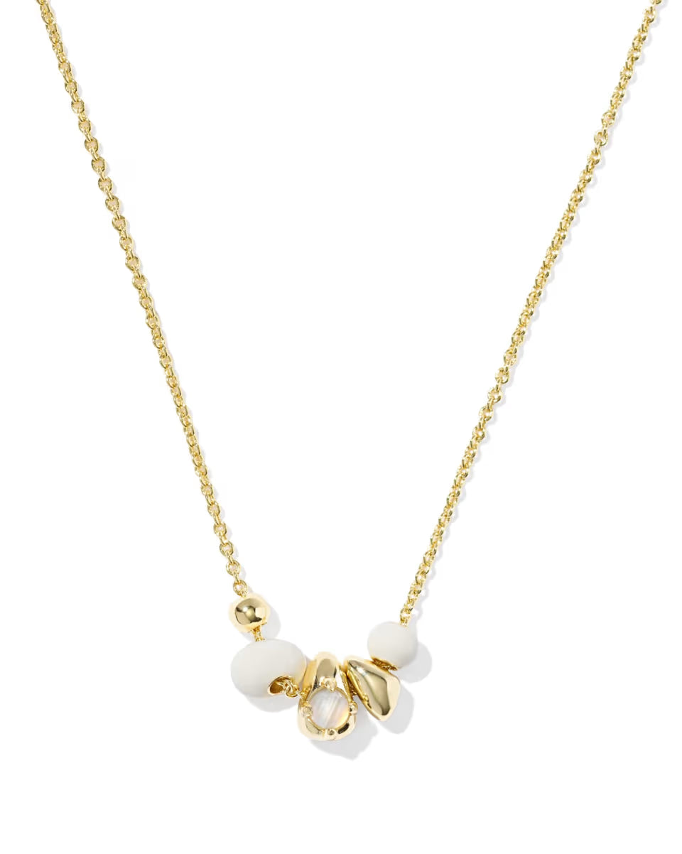 Deliah Gold Short Pendant Necklace