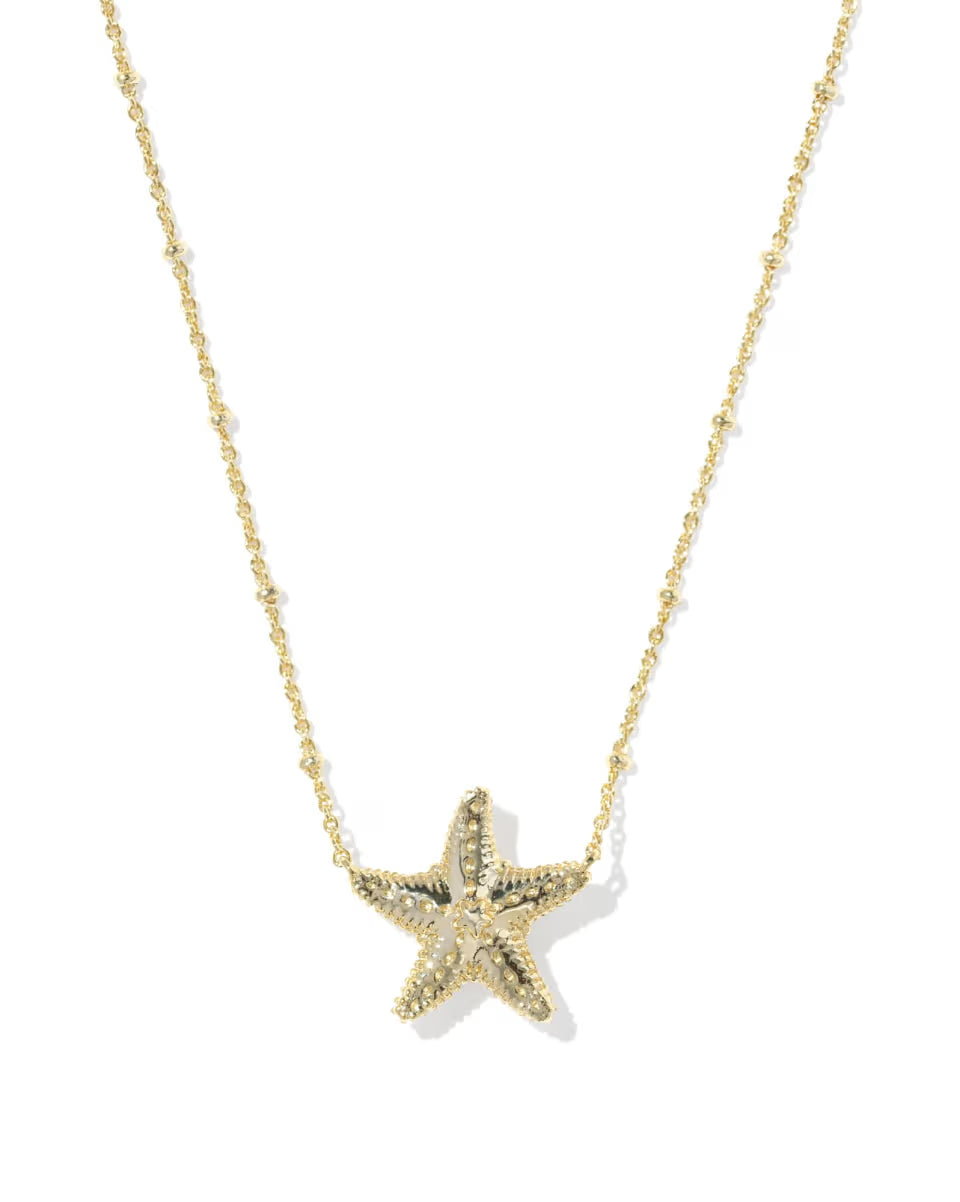 Parker Starfish Gold Short Pendant Necklace