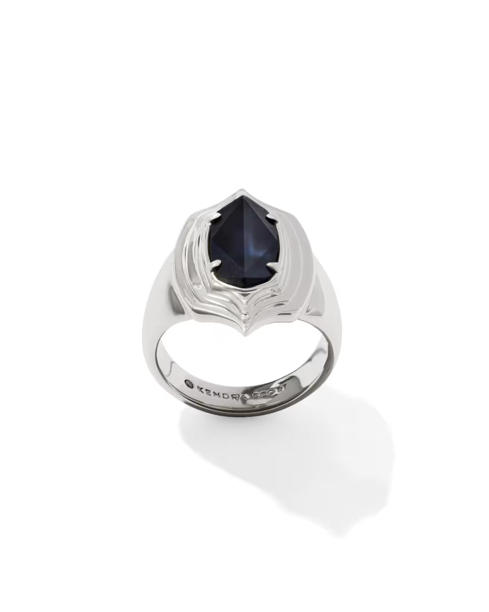 Elyse Stepped Frame Gold Cocktail Ring