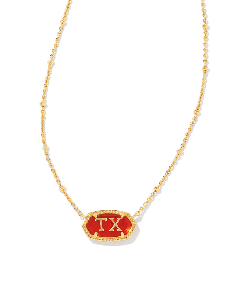 Elisa Gold Texas Necklace in Ivory Mother-of-Pearl