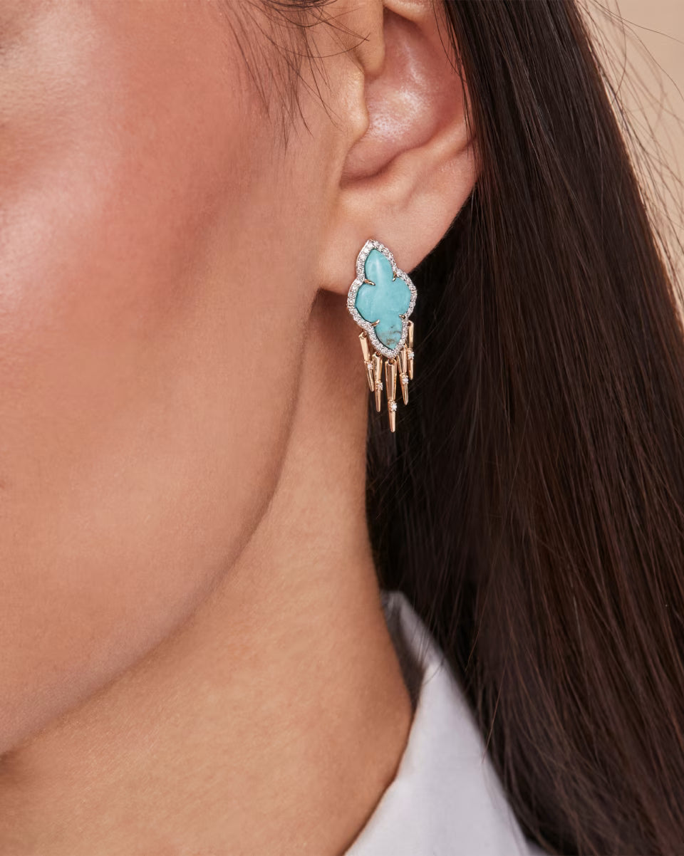 Abbie 14k Yellow Gold Fringe Drop Earrings