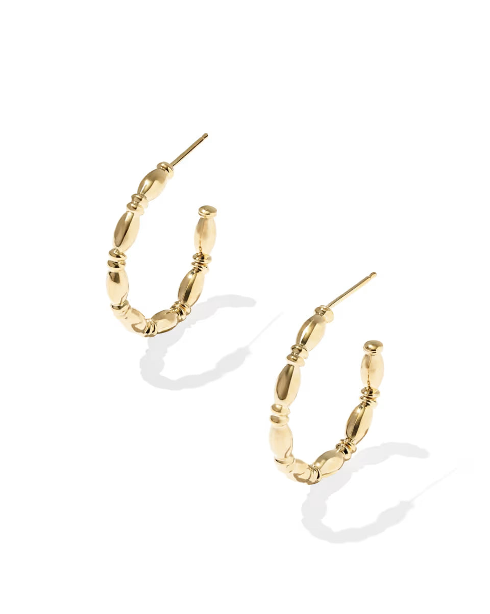 Miriam Small Bead 14k Gold-Filled Hoop Earrings