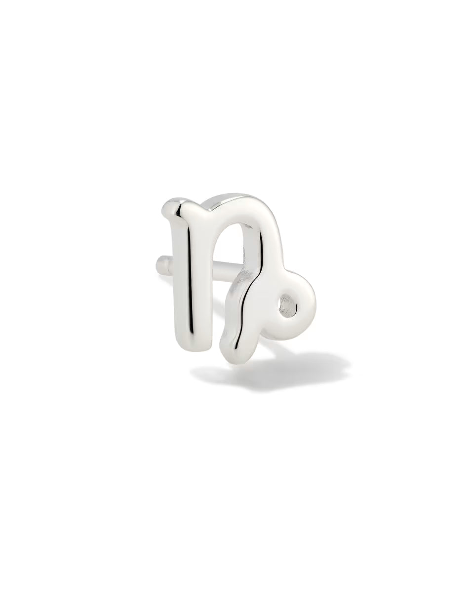 Capricorn Single Stud Earring in 18k Gold Vermeil