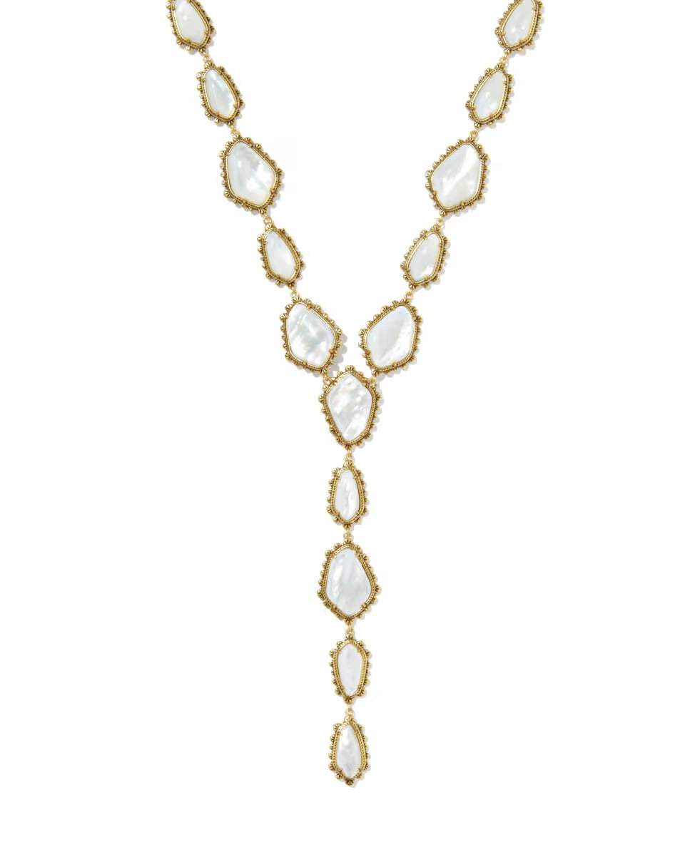 Ellery Vintage Gold Lariat Necklace