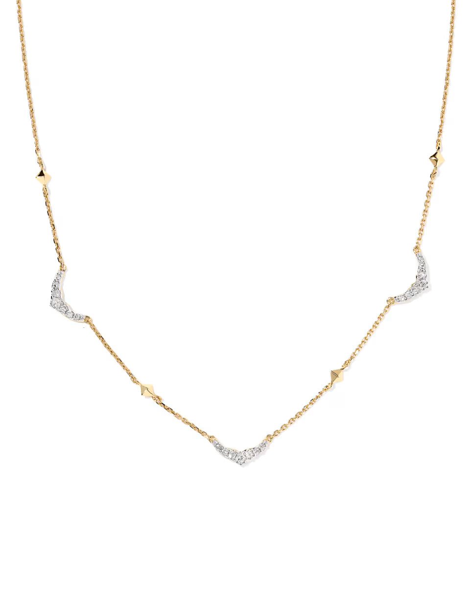 0.17 ct Sophee 14k Yellow Gold Strand Necklace