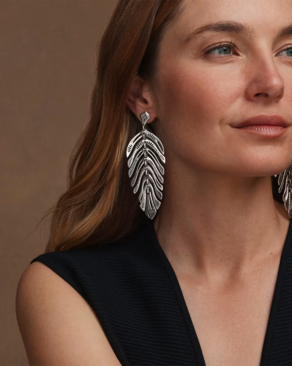 Calliope Vintage Gold Statement Earrings
