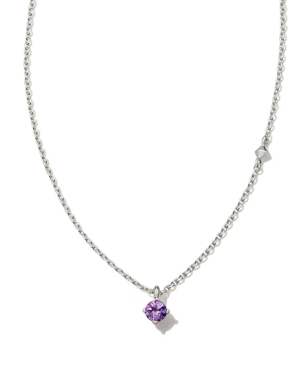 Maisie Sterling Silver October Pendant Necklace