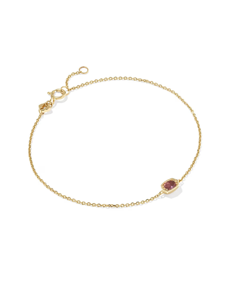 Marisa 14k Yellow Gold May Oval Solitaire Bracelet