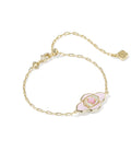 Abbie Medallion Gold Delicate Chain Bracelet